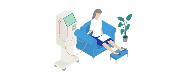 Patient som får hemodialys (HD) – metoder för dialys i hemmet